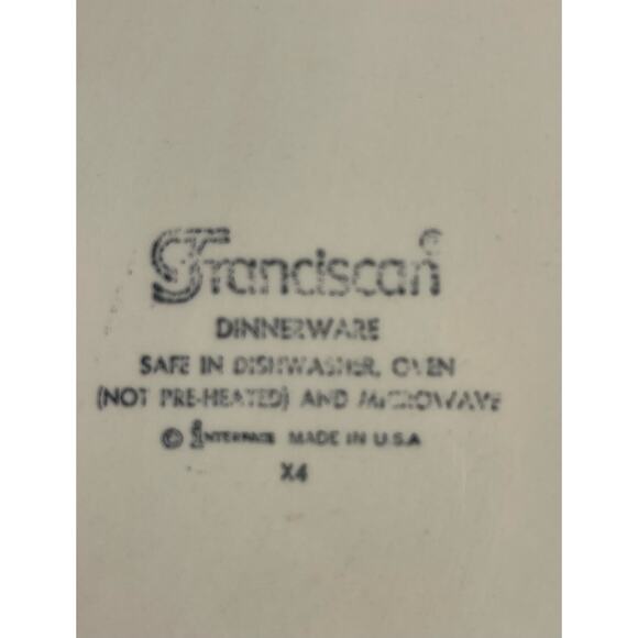 Vintage Franciscan Apple USA 12" x 8" Oval Serving Platter - Picture 9 of 9